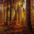 SEPIA FALL FOREST PNL 14"x14"