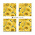 SQUARES 10" SUN KISSED (42) PK OF 6 EA