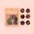 BUTTONS TORTOISE SHELL 1" 6ct