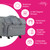 XXL SEWING TOTE GREY QUILTED