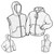 PATTERN MOUNT HOOD POLAR HOODIE