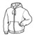 PATTERN MOUNT HOOD POLAR HOODIE