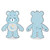 BEDTIME BEAR DIAMOND PAINTING PAL KIT PK OF 4 EA