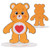 TENDERHEART BEAR DIAMOND PAINTING PAL KIT PK OF 4 EA