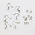 EARRING WIRE SILVER PK OF 5 EA