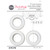 GROMMETS 1" DIAM 8CT MED WHITE PK OF 3 EA