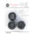 GROMMETS 1" DIAM 8CT MED M BLK PK OF 3 EA