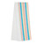 TEA TOWEL RAINBOW STRIPE PK OF 6 EA