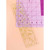 RULER 2.5" x 10" GOLDEN