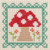 STITCH CARD set N BEE IN MY BONNET 4ct CROSS STITCH