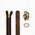 KIT FREMONT BROWN LEATHER ANTIQUE BRASS