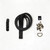 KIT LEATHER TOTE BLACK ANTIQUE BRASS