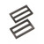 SLIDER BUCKLE 1.5" 2ct BLACK (METAL)