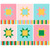 QUILTING ROCKSTAR 120 22258 AQUA/PINK (8 PNLS PER BOLT)