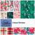 FAT QTR CRIMSON CHRISTMAS (10) PK OF 5 EA