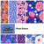 FAT QTR VIBRANT BLOOMS COT (12) PK OF 5 EA