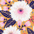 VIBRANT BLOOMS GAUZE 350 22230 GOLD/WHITE 50"