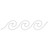 STENCIL WAVE BORDER 2" PK OF 6 EA