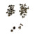 DOUBLE CAP RIVETS 25ct NICKEL PK OF 6 EA
