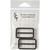 SQUARE BUCKLE 1.5" 2ct GUNMET