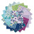 SQUARES 10" SEASIDE GARDEN (42) MIN QTY: 3 EA