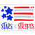 5D DIAMOND KIT W FRAME STARS AND STRIPES 7" x 9"