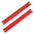 ZIPPER 9" HOOP PULL 2ct RED