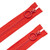 ZIPPER 9" HOOP PULL 2ct RED