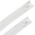 ZIPPER 16" HOOP PULL 2ct WHITE