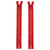 ZIPPER 8" HOOP PULL 2ct RED