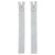ZIPPER 8" HOOP PULL 2ct WHT