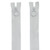 ZIPPER 8" HOOP PULL 2ct WHT