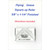 RULER FLYING GEESE .625 x 1.25 FG 5/8"x1 1/4" (1 1/8"x1 3/4")