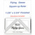 RULER FLYING GEESE 1.375 x 2.7 FG1 3/8"x2 3/4"(1 7/8"x3 1/4")