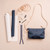 KIT ALBERTA BLACK LEATHER BRASS