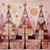 NOTE CARD ROSE GOLD PK OF 6 EA