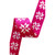 WEBBING NYLON 2"12yd SAWTOOTH STARS PINK