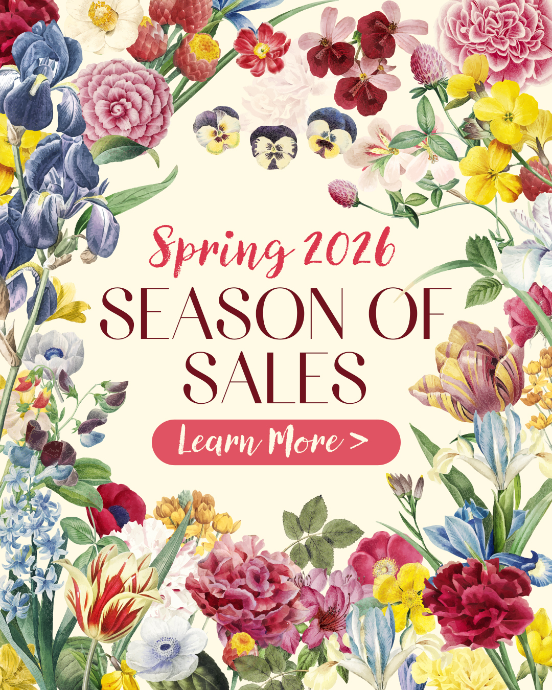 Spring 2026 Season of Sales! Learn More