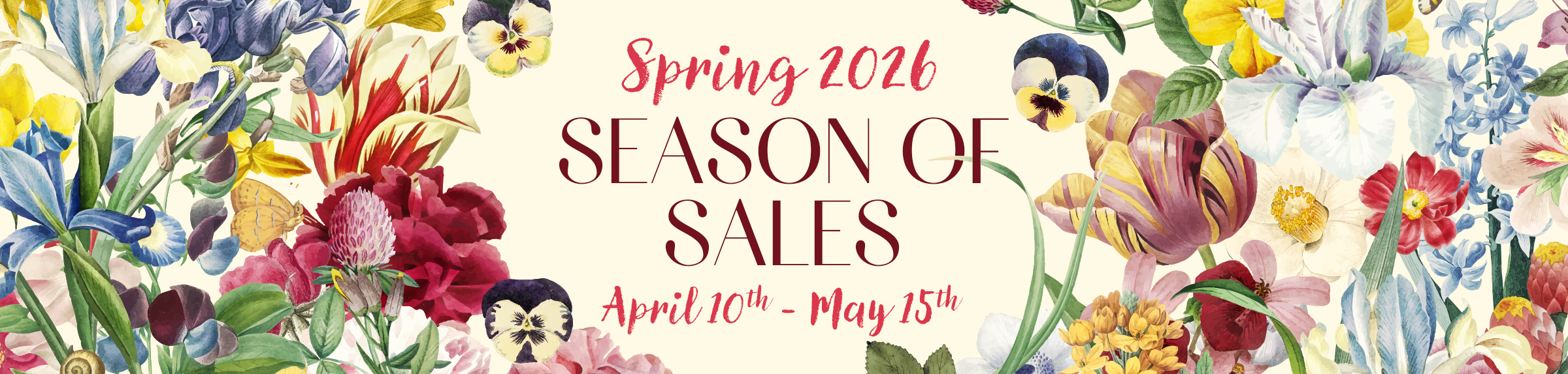 Season of Sales online event:   April 10th - May 15th, 2026
