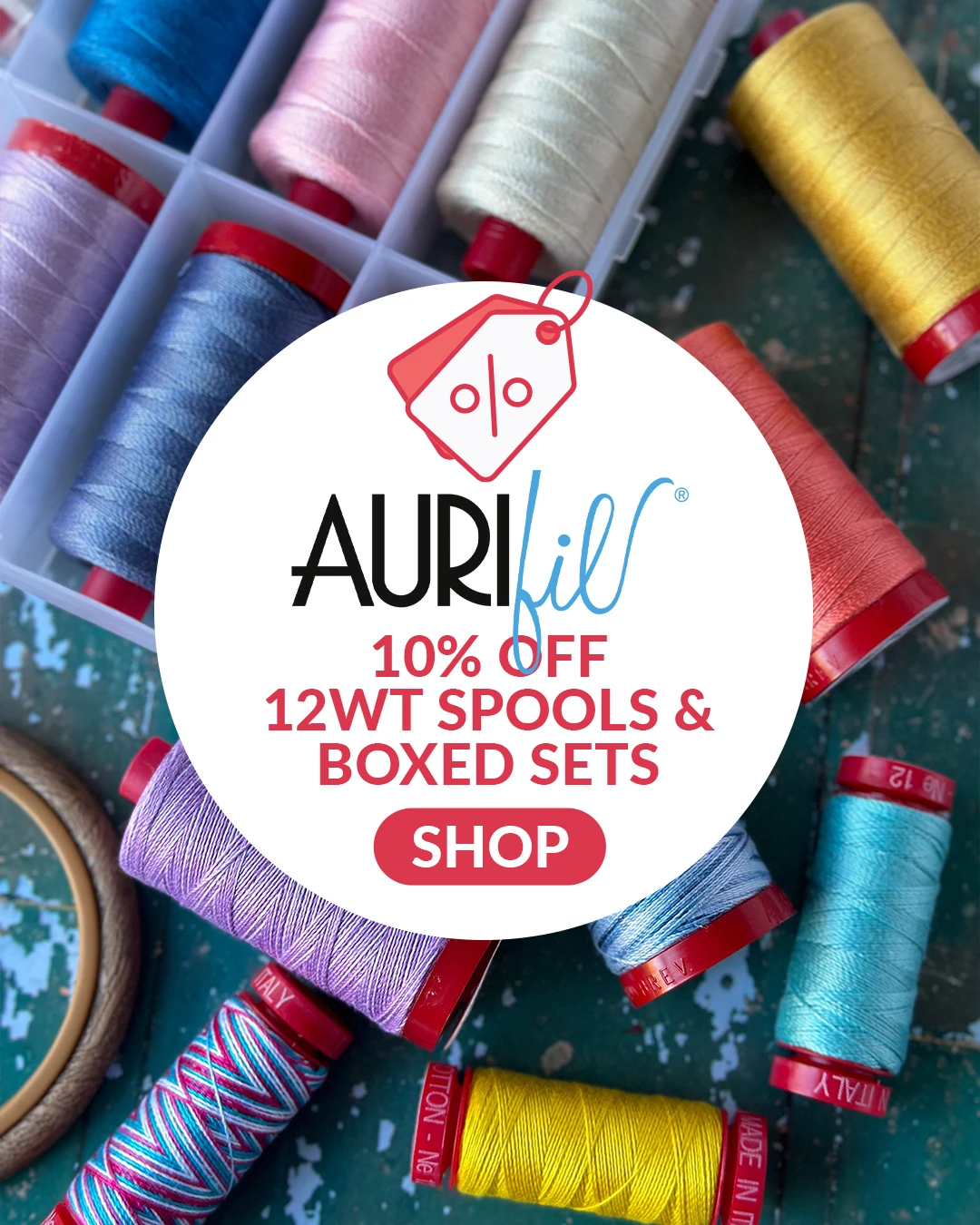 Aurifil 12wt Spools & Boxed Sets