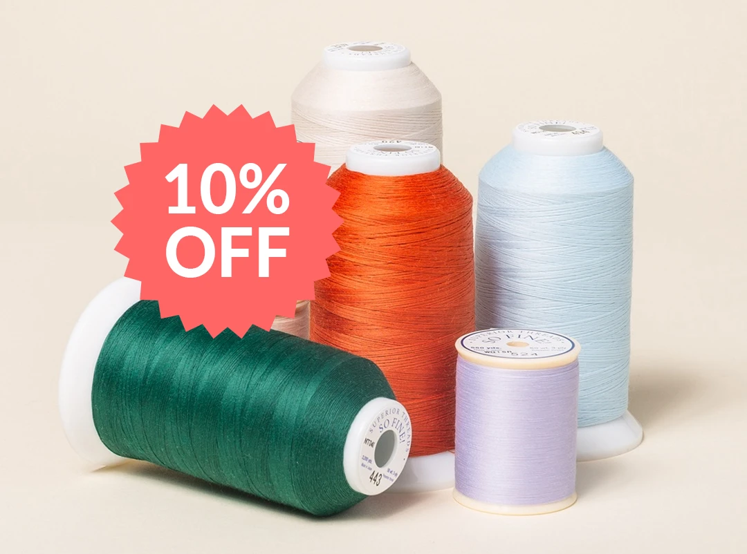10% Off Superior Threads So Fine