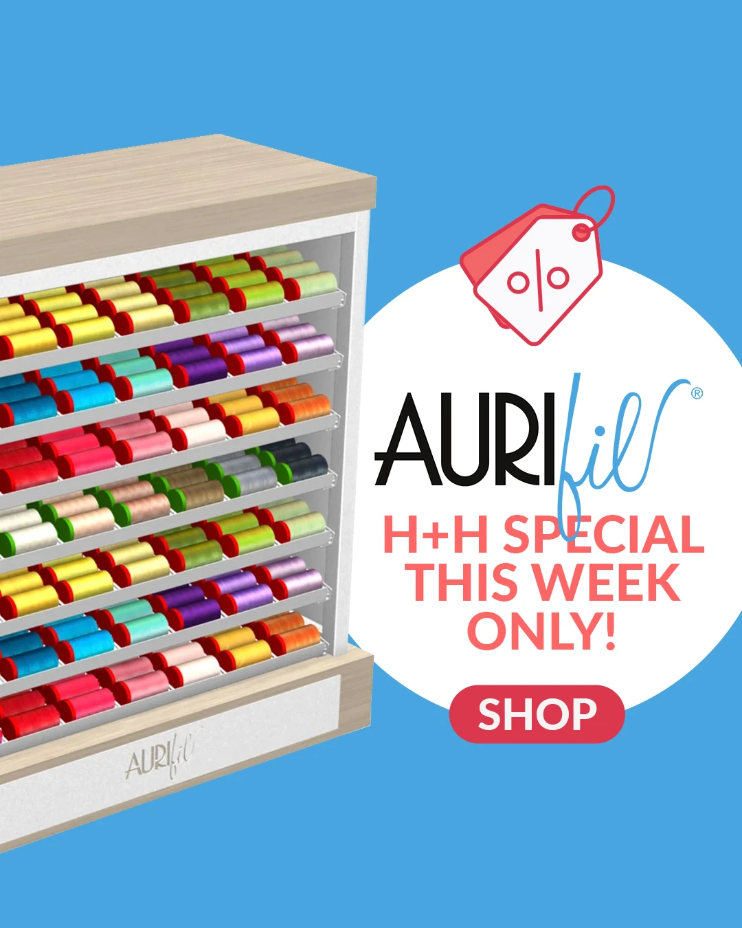 Aurifil Sale on Displays - this week only!