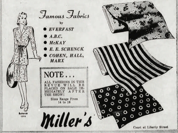 Image of EE Schenk's ad in Capital Journal in 1941