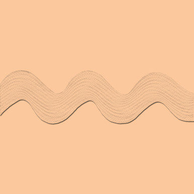 Peach Coloured Ric Rac RIC RAC POLY 1.375