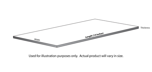 EG-1210 - (O - 1/4 Scale) - 2" x 10" - .040 x .200" / 1,0 x 5,0mm (8 / Pkg)