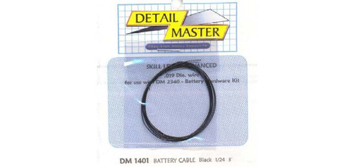 DTM - 1401 - Battery Cable (Black) 2ft.