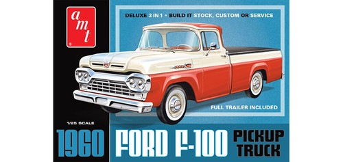 AMT - 1407 - 1960 Ford F-100 Pickup w/ Trailer