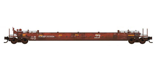 MicroTrains - 13545021 - 70' Husky Stack Well (Weathered) - BNSF