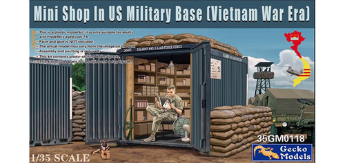 GKO - 350118 - US Military Base Mini Shop w/ Figure 'Vietnam War'