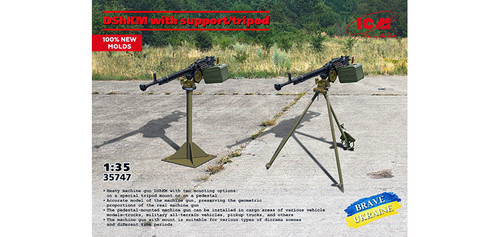 ICM - 35747 - DShKM Machine Gun with Support/Tripod